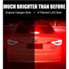 1X Ba15s 1156 Led P21W Vehicle Reverse Turning Instructions Lamp 6 Filament Chip Car Light Bulb S25 Auto White RED 12v 6000K