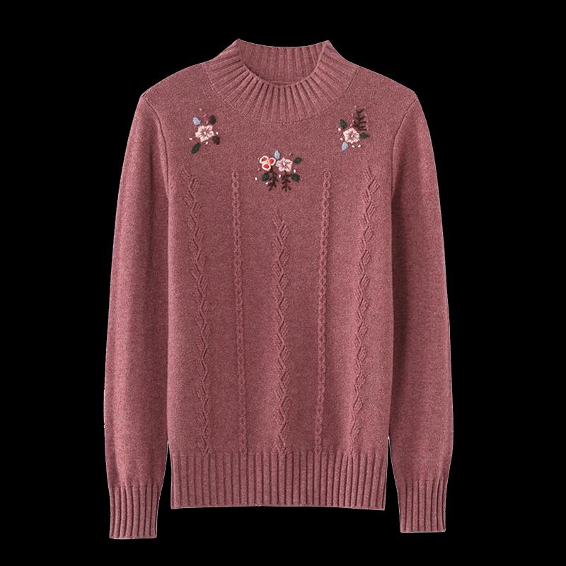Hengyuanxiang Women's Machine-Washable Cashmere Sweater