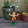 Funny Acrobatic Clown Figurine with Colorful Ball Resins Art Piece Stable Base Design For Bookshelves Or Desk