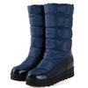 White Women's Winter Snow Boots 2024 Black Red Warm Fur Plush Mid-calf Boot Wedge Low Heels Fashion Long Shoes Girls Waterproof