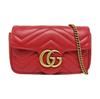 [Pre-Owned] GG Marmont Vintage Metal Logo Quilted Leather Mini Shoulder Bag - Good #1CR2ORZ