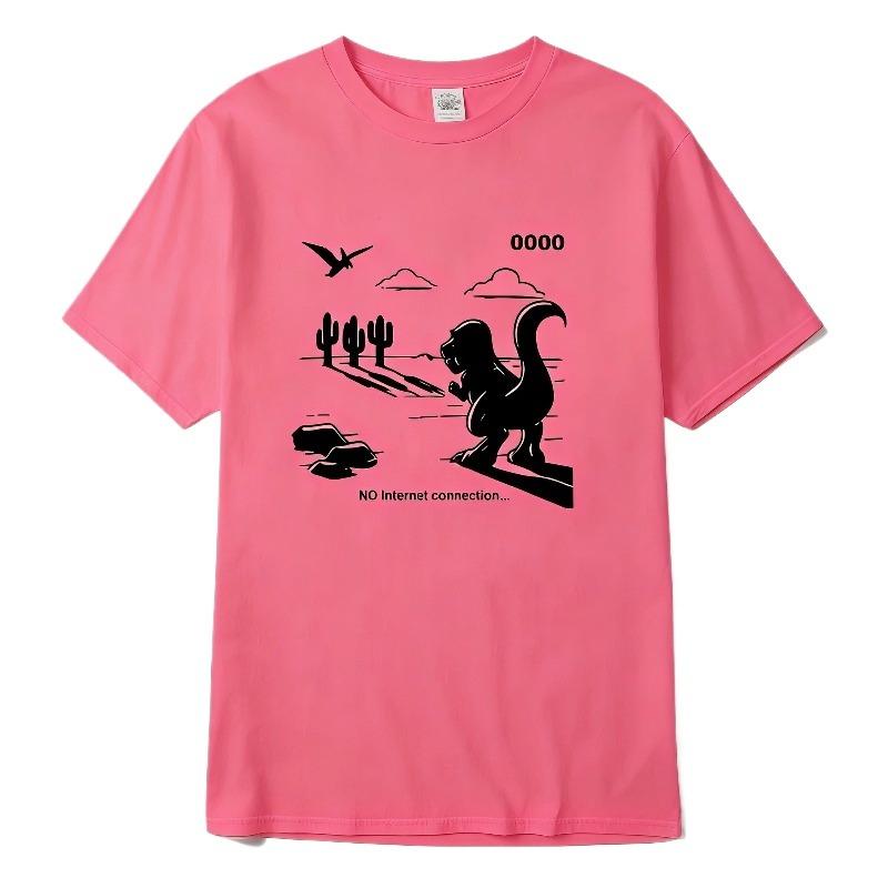 Men's T-shirt 100%cotton Casual Funny Loose O-neck Y2k Loose Fit Summer Fabric Simple Stylish Short Sleeve Male Casual Tops Tee