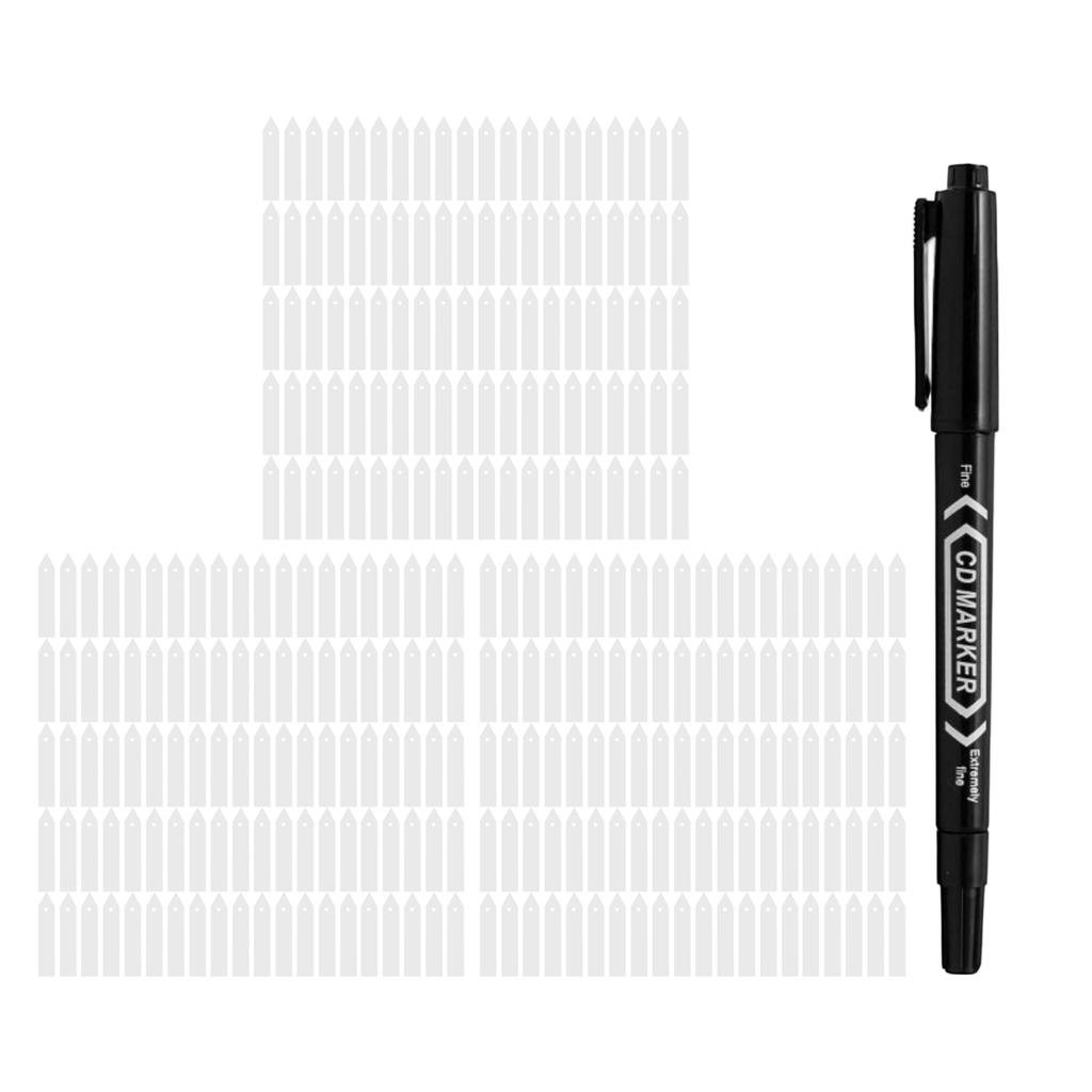 4-Inch Reusable Plastic Plant Labels For Garden Seedlings, Vegetables, Flowers, Etc., Gardening Organization Set 100pc 300pc(3ml)