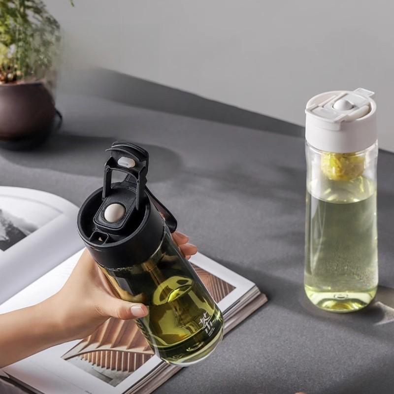 Magnetic Tritan Water Bottle With Tea Infuser For Travel And Outdoor Activities