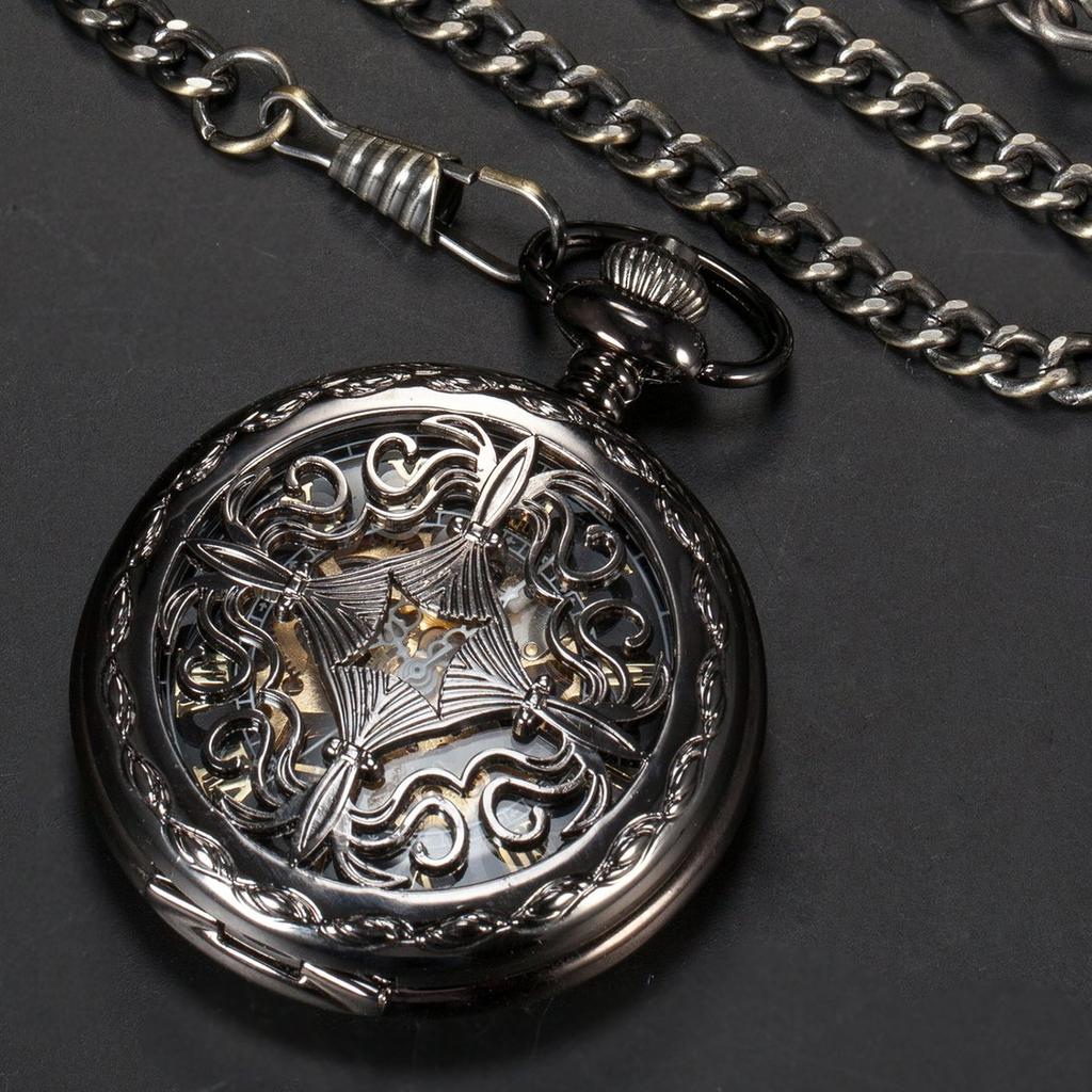 UUAA L123 römische digitale mechanische Taschenuhr, Taschenuhr