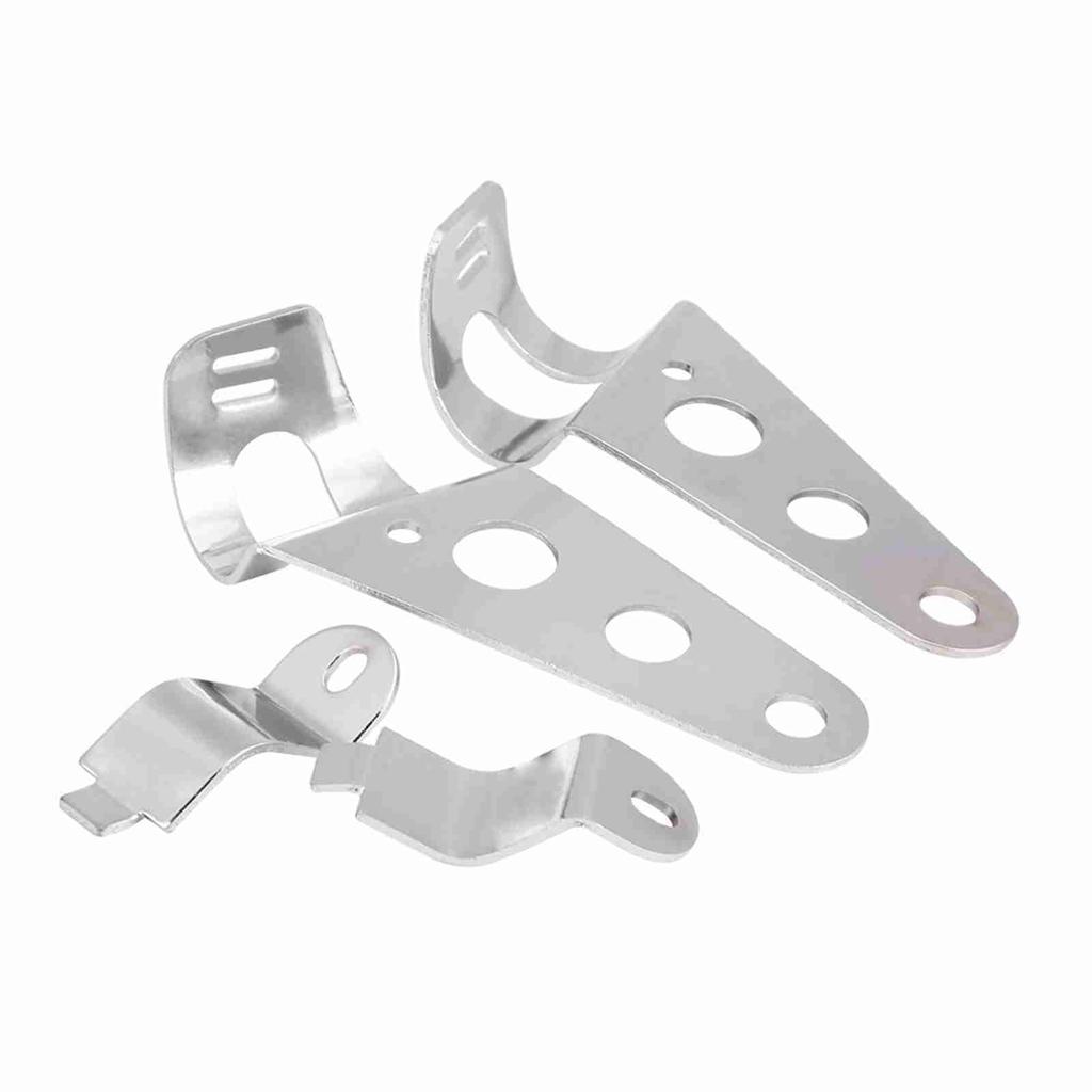 2pcs Motorcycle Headlight Mount Brackets Fork Racer 28mm-34mm Fit for (Black)