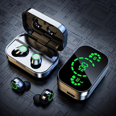 Wireless Earbuds with Digital Display, HiFi Stereo Sound, Noise Cancelling, Touch Control, LED, TWS Sports Headphones for Gaming & Anime Lifestyle