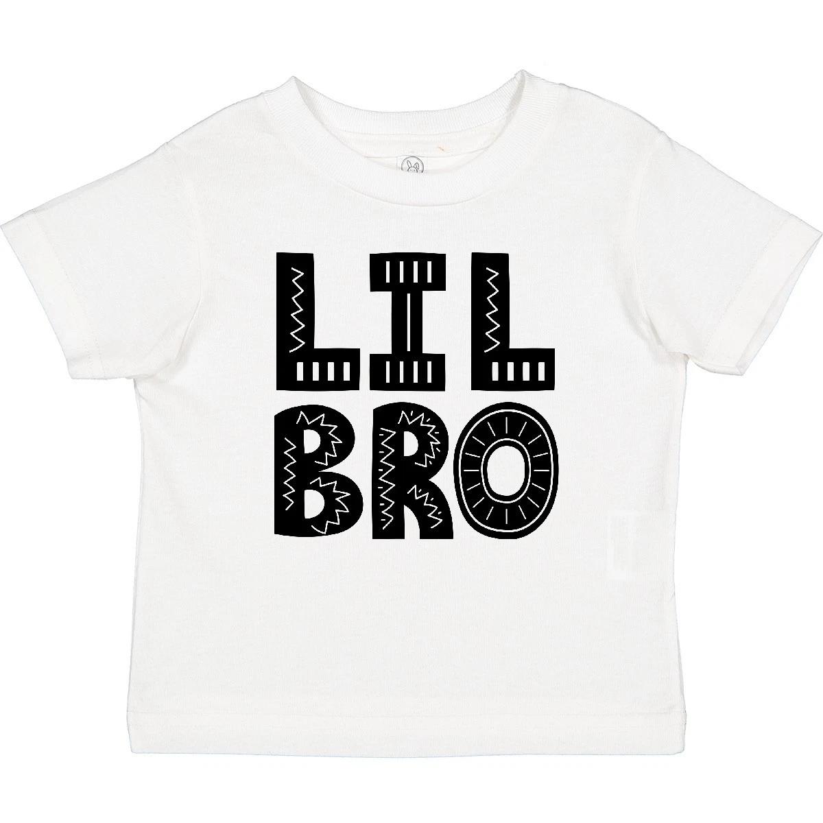 Inktastic Little Brother Lil Bro Boys Outfit Baby T-Shirt Clothes Childs Infant 100