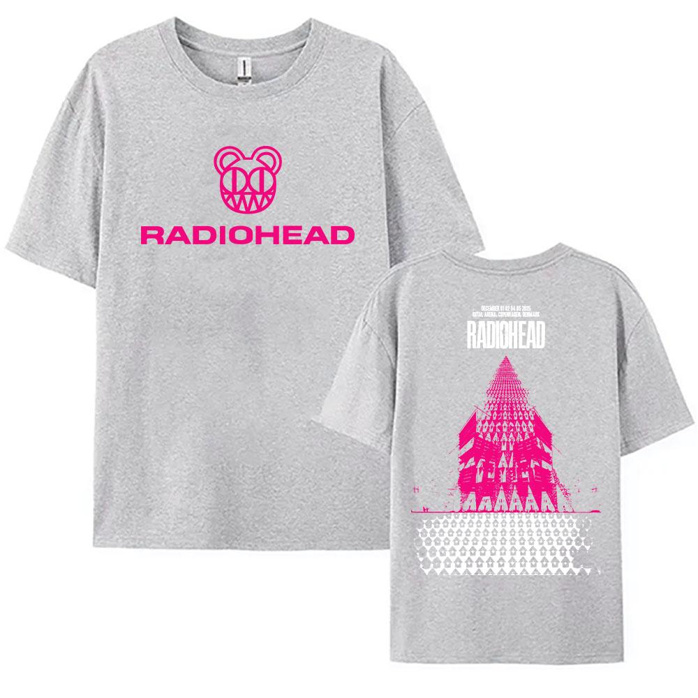 Radiohead Tour 2026 December Tshirts Hop Hop Unisex Streetwear Men Women Casual Loose T-shirt Fashion Cotton Female Clothing Tees