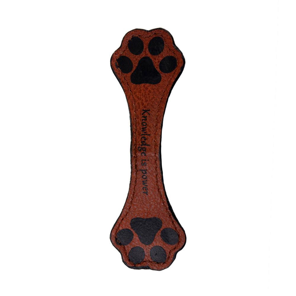 

10cm Retro PU leather magnetic dog paw bookmark hand account leather magnetic book clip magnetic banknote wallet