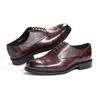 Fashion 2025 Men's Italian Style Handmade Genuine Cow Leather Oxford Dress Shoes High Quality Formal Suit Footwear for Wedding