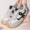 Dexun Shoes Women's 2025 New Autumn Thick-soled Sneakers Breathable Mesh Soft-soled Sports Shoes