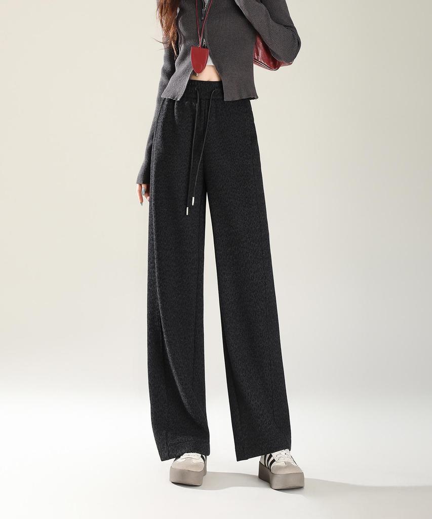 Women's Urban Wool Blend Fleece-Lined Wide-Leg Trousers: Autumn 2025 Bestseller for Comfortable Casual Commutes