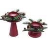 Reusable Christmas Candlestick Red Christmas Desktop Ornament Candle Holder  Living Room