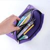 Practical Three Hole Pencil Case Pouch Square Binder Pocket Documents Bag Mesh Pencil Pouch  School
