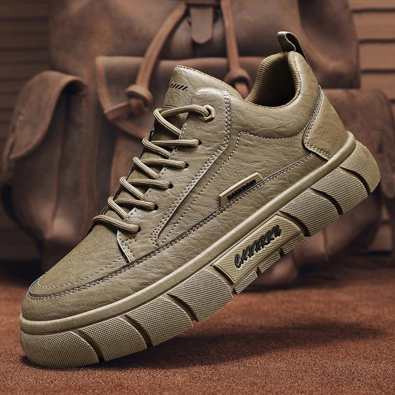 British Style Leather Waterproof Shoes 22 New Sports and Leisure Board Shoes Martin Leather Shoes Platform