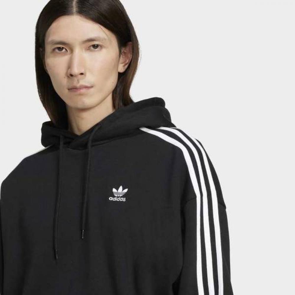 Adidas Baggy Fit Basic Hoodie Three Stripes  Jc6251 