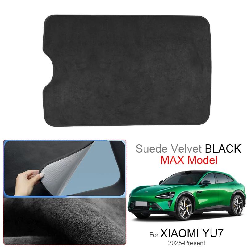 Car Suede Fabric Electrostatic Adsorption Sunroof Sunshade For XIAOMI YU7 2025-Present Auto Anti-UV Heat Insulation Skylight