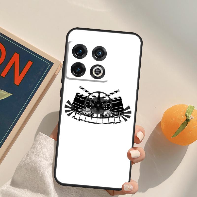 Cute Film Movie maker Clapper board Case For OnePlus 13R 12R 10R 13T 10T 11 12 13 15 OnePlus Nord 5 CE 2 3 4 Lite N20 N30 Cover
