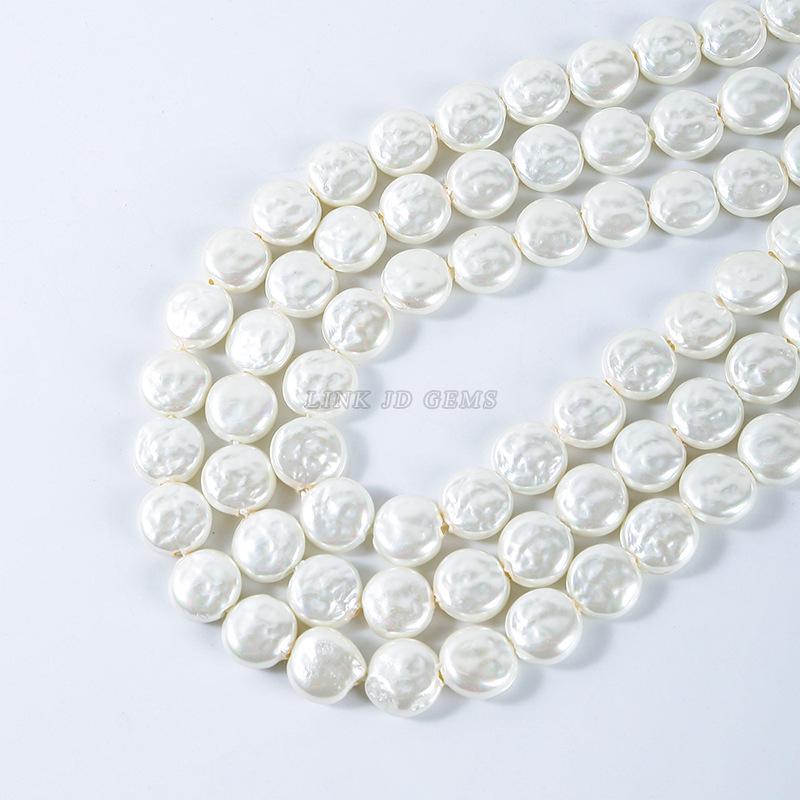 Jingde Jewelry 12mm Baroque Shell Pearl Beads for DIY Accessories