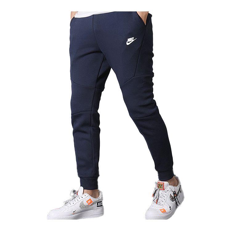 Nike Sportswear Tech Fleece Cuffed Joggers Men Bottoms Navy-Blue 805163-455