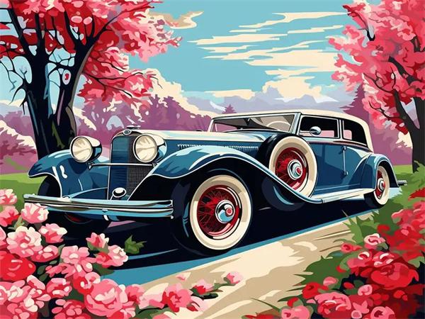 5D Diamond Painting New Arrivals Car Rose Home Decor Embroidery Mosaic Flower Landscape Wall Art