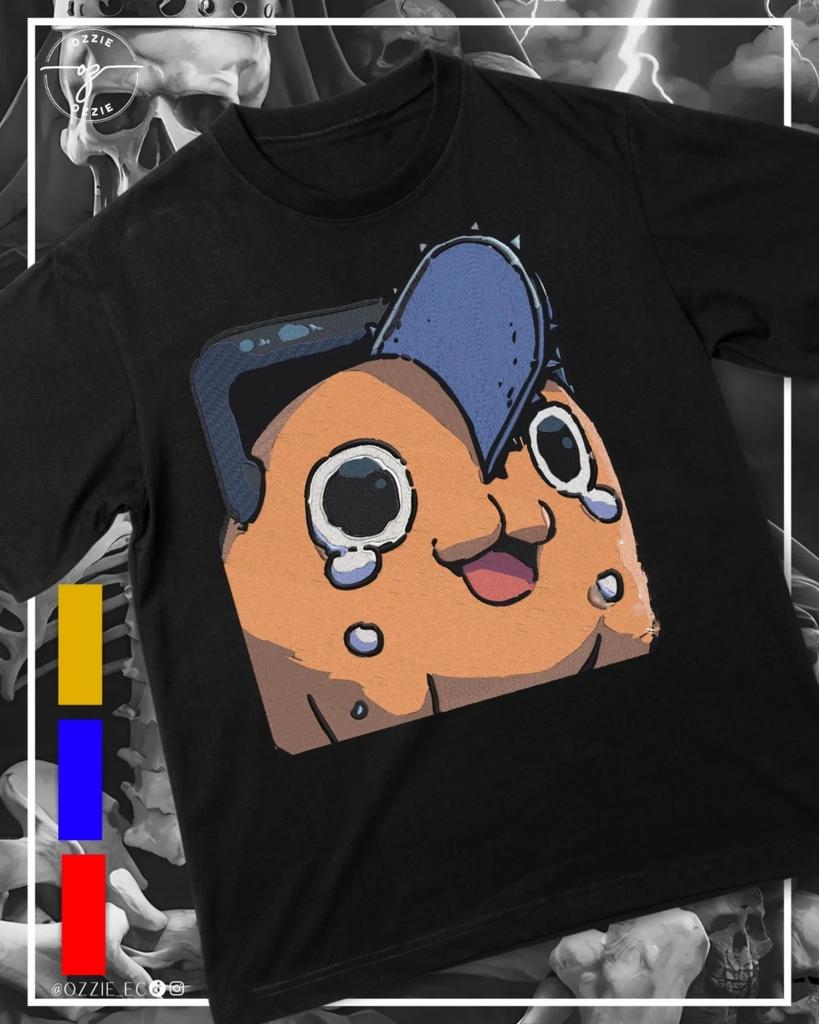 Rock Harajuku Top Print Japanese Anime Chainsaw Man T Shirt Fashion Street Couple Top Y2k Graphic Print Cotton Tshirt Unisex