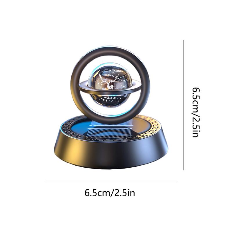 Solar Rotating Car Air Freshener Car Perfume Aromatherapy Diffuser With Aromatherapy Tablet Car Air Purifier Odor Eliminator Car