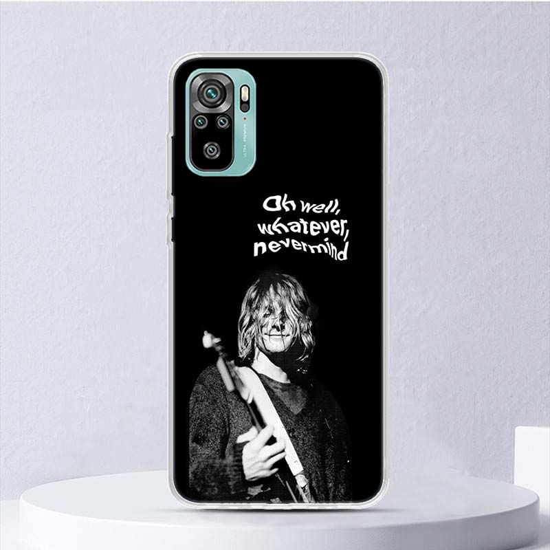 Retro Singer Kurt Cobain Soft Case For Xiaomi Redmi Note 14 14S 13 12S 11S 10S 12 11 10 Phone Cover 11T 11E Pro Plus 9 9S Shell