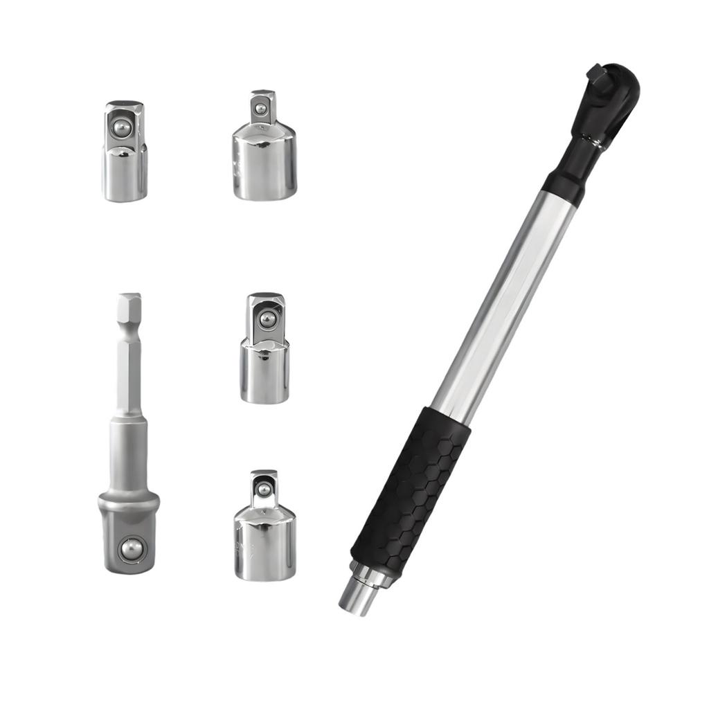 Black Grip 1/2 Drive Turning Tool Kit Includes Multiple Additions For Tight Areas