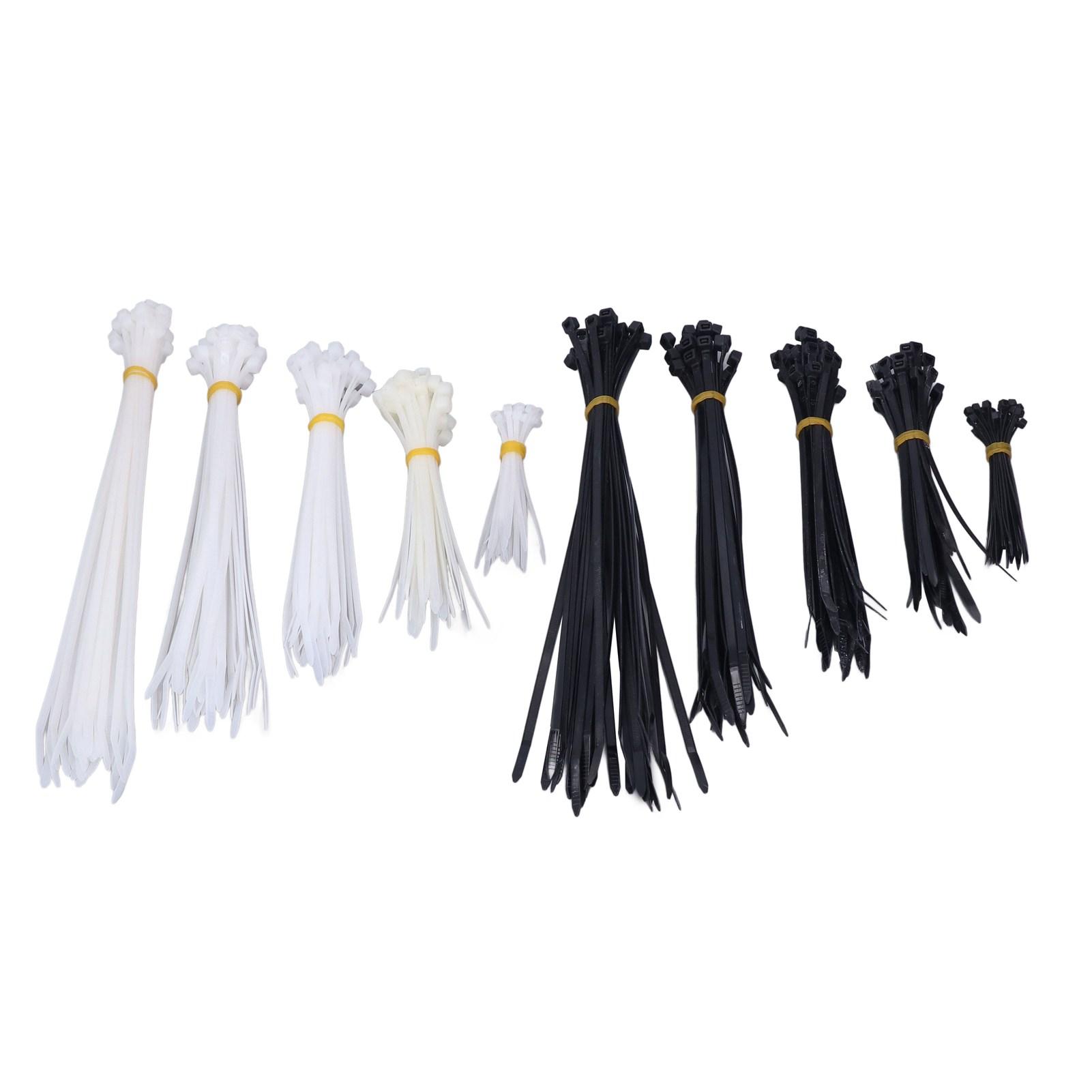 

300PCS Nylon Cable Ties Self Locking Electric Wire Zip Tie Assortment for Indoor Outdoor