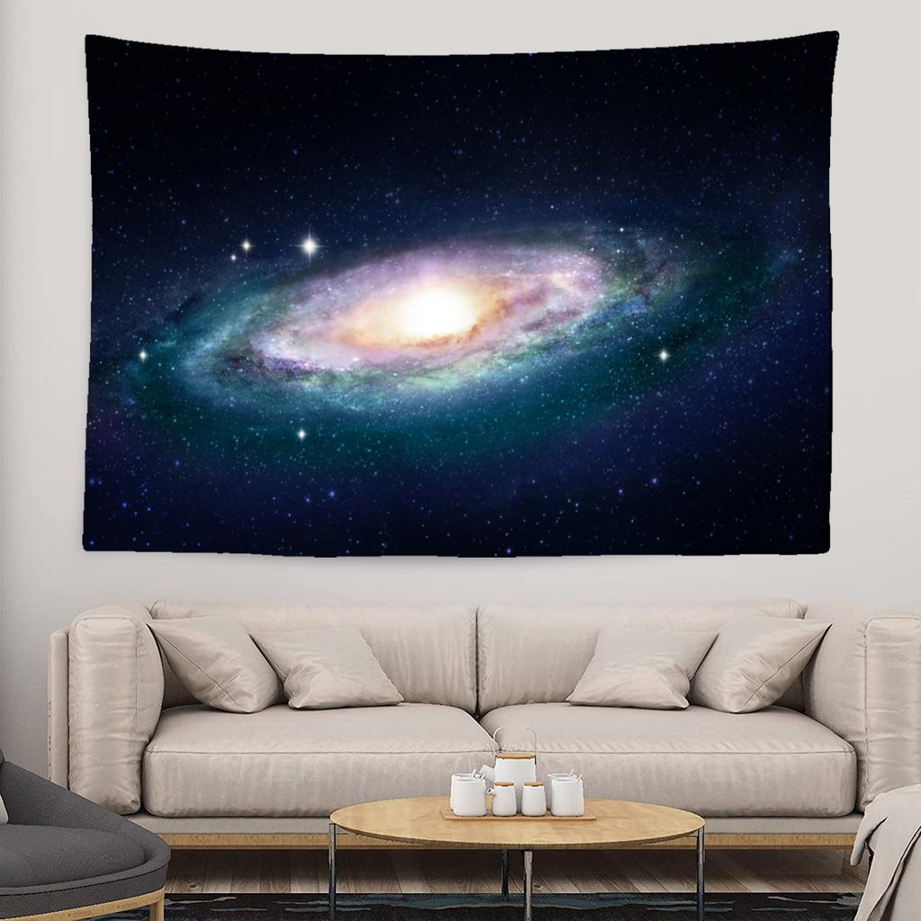Starry Sky Galaxy Tapestry Fantasy Cloud Cover Wall Hanging Bohemian Hippie Witchcraft Art Dormitory Decoration