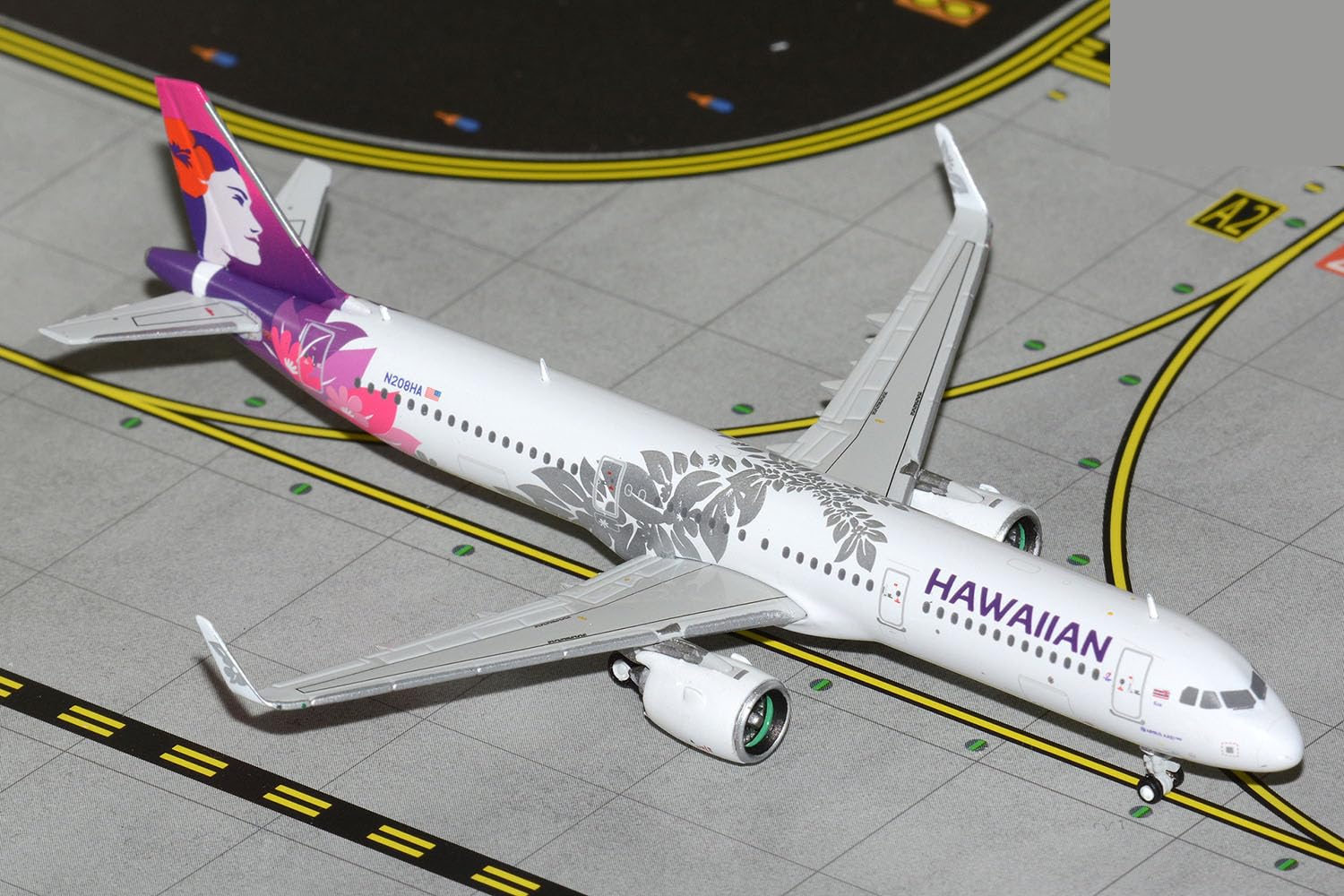 

GeminiJets GJHAL2302 Hawaiian Airlines Airbus A321neo N208HAScale 1:400