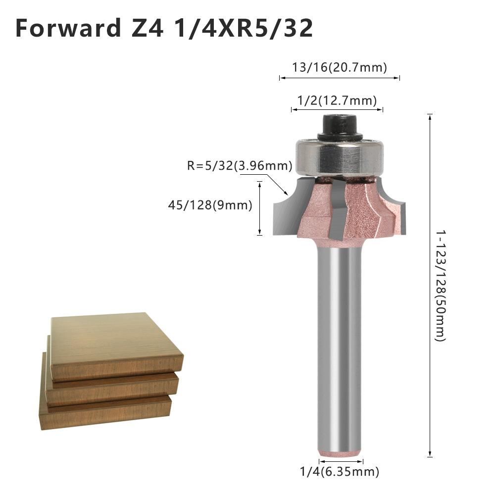 Four-Blade Rounded Corner Knife, Edge Banding Knife, Forward Rotation And Reverse Rotation, Double R Line Knife, Woodworking Decoration Cabinet Door