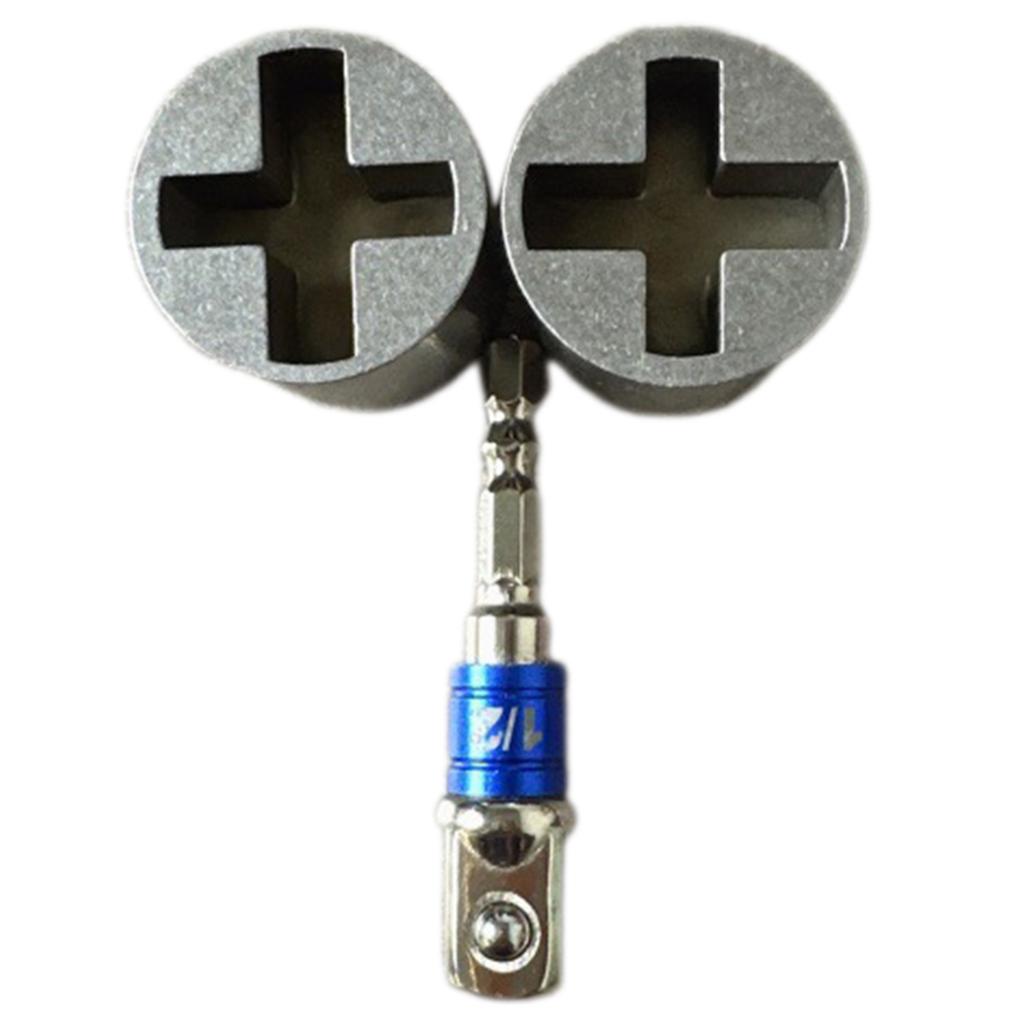 Universal Jack Socket Adapter For Hand Drill Heavy-Duty Socket Converter For Scissor Car Jack With 1/2 In Socket Adapter Bit