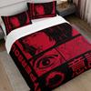 3pcs Hyperpersoul Manga Anime Duvet Cover Set Red Black Graphic Bedding Set Adult Bedroom Decor Four Seasons
