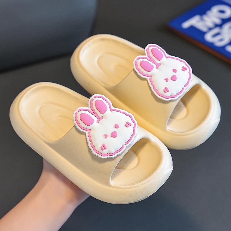 EVA Children's Summer Slippers for Girls, Cute Cartoon Indoor Non-slip Soft-soled Sandals for Little Girls and Boys