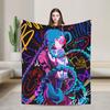 Arcane Flanelldecke Viktor Spiel Anime Jinx Jayce Jesus Sevika Weiche Warme Überwurfdecke für Schlafzimmer Bettdecke Sofabettbezug