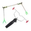 360 Degree  Adjustable Ice Fishing Rod Rack Multi-Functional Folding Fishing Rod Stand Aluminum Alloy Ice Pole Holder Ice Fishing