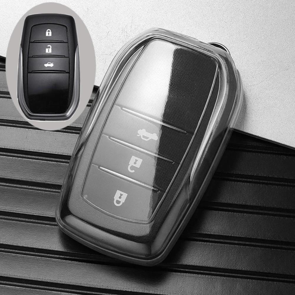 Soft Tpu Car Key Case Cover for Toyota CHR Hilux Fortuner Land Cruiser 200 Camry Corolla Crown RAV4 Highland