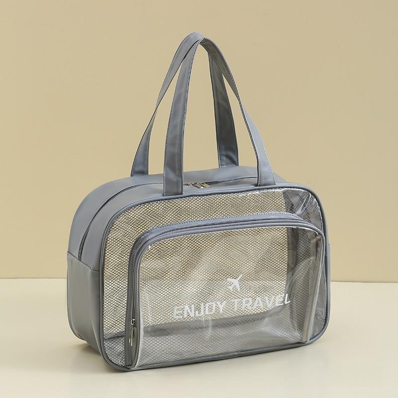 

Waterproof Beach Bag Dry Wet Separation Fitness Bags Portable Toiletry Makeup Bag Storage Goggles Swimsuit Swimming Storage Bag серый