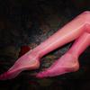 Aurora-serien Olje Glansfulle Tights Sømløse Ultratynne Gjennomsiktige Strømper Åpen / Lukket Skritt Kvinners Strømpebukser Glansfulle Strømper