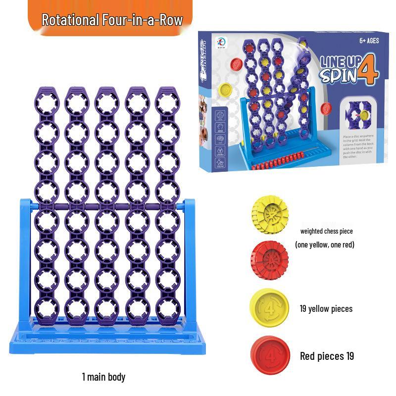 

3D Rotating Four-in-a-Row Children s Puzzle Game for Parent-Child Interaction and Focus Training