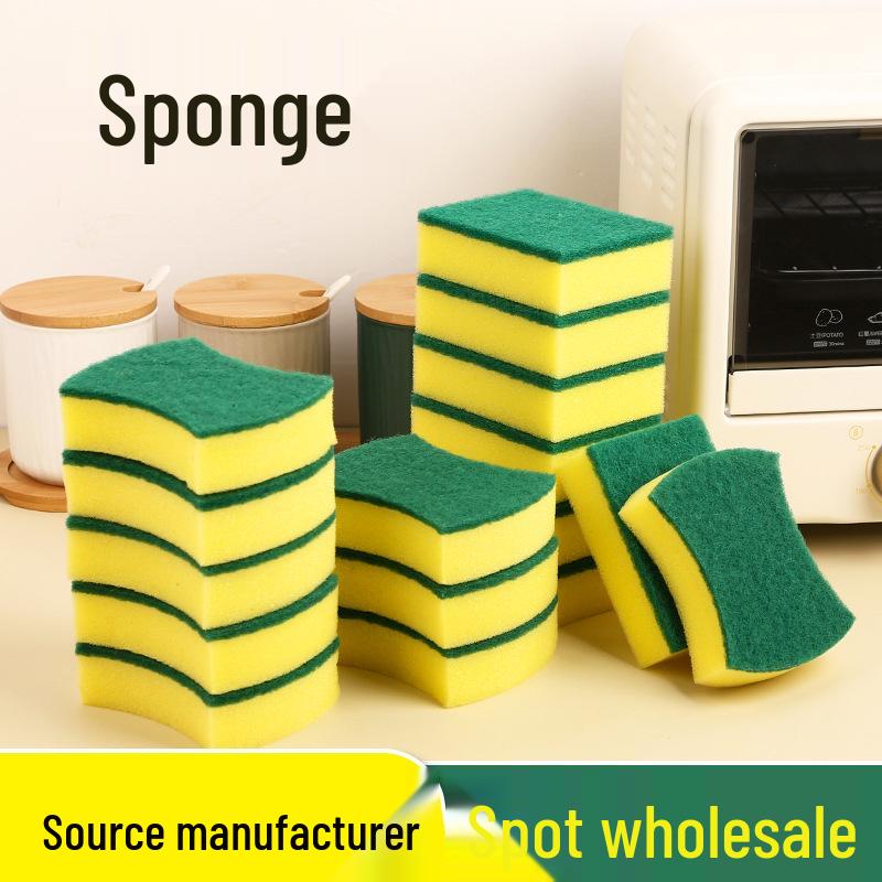 Double-Sided Magic Sponge Scouring Pads for Kitchen Cleaning