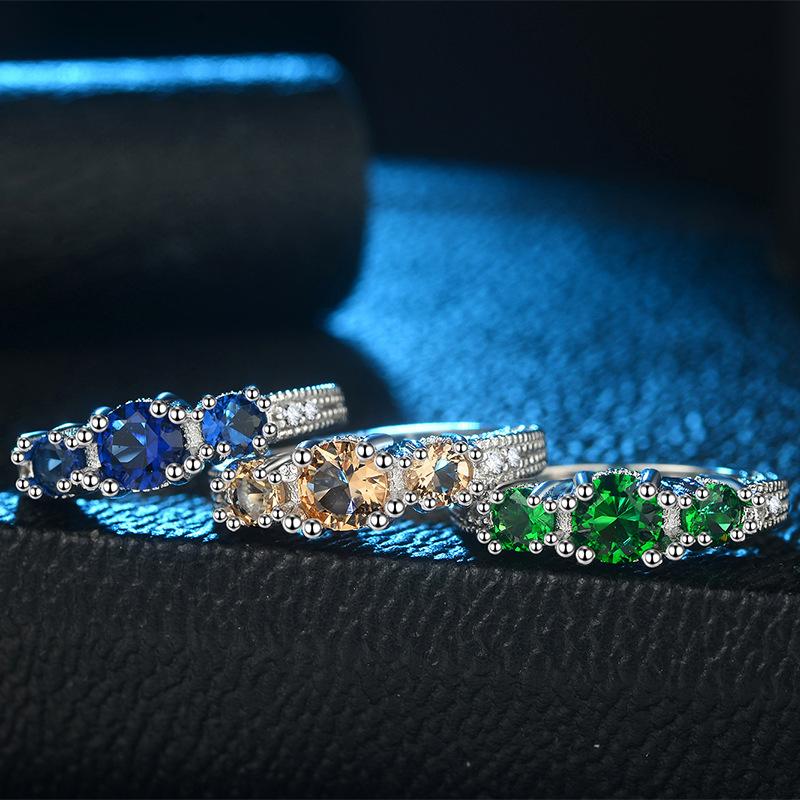 Weißer Schneeflocken Zirkon Ring Damenschmuck Geschenk