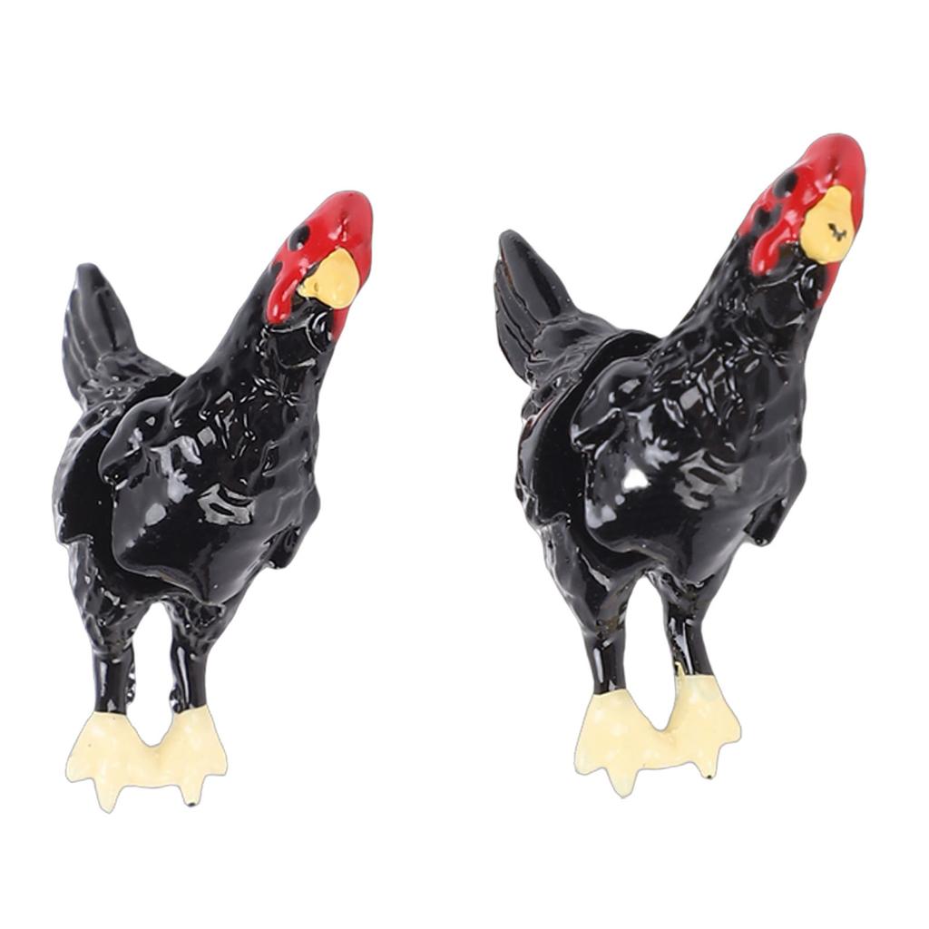 Chicken Earrings Novelty Personalized 3D Chicken Farm Anial Stud Earrings Jewelry for Festival Holiday