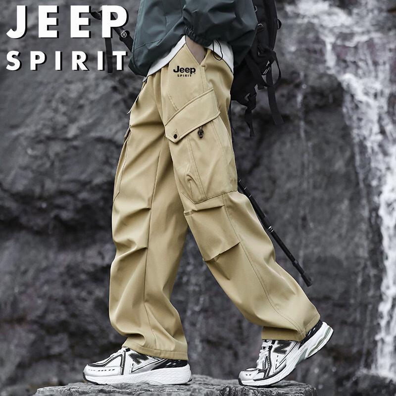 JEEP SPIRIT Men's Windproof Water-Resistant Outdoor Cargo Pants