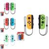 Vibrant Pink Green Joycon Controller For Switch With Type-c Compatibility