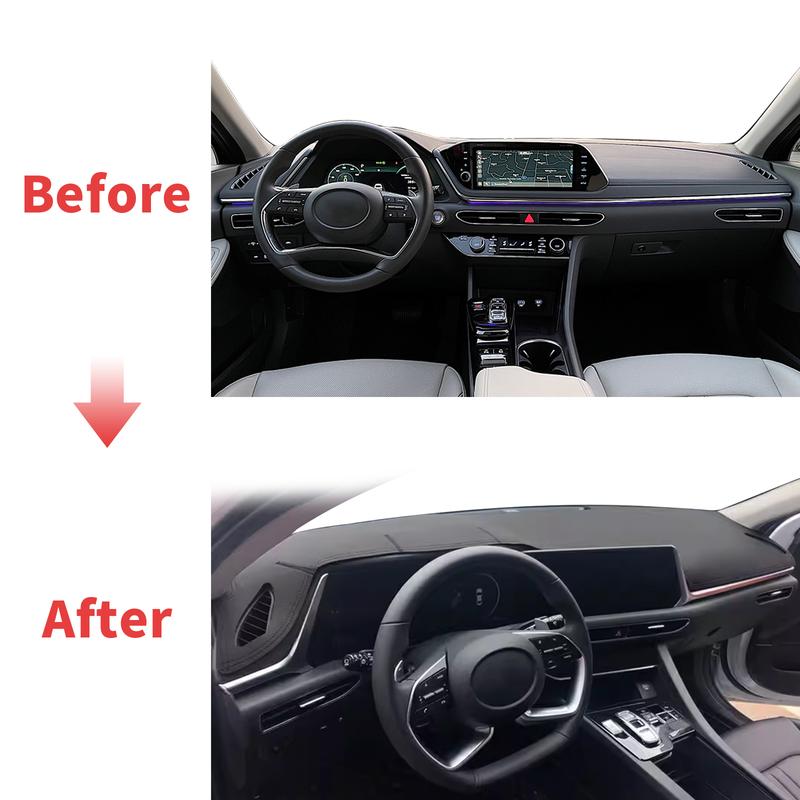 For Hyundai Sonata - DN8 N-line High Quality Dashboard Cover Mat Sunshade Anti‑UV Protector Dash Pad Accessories