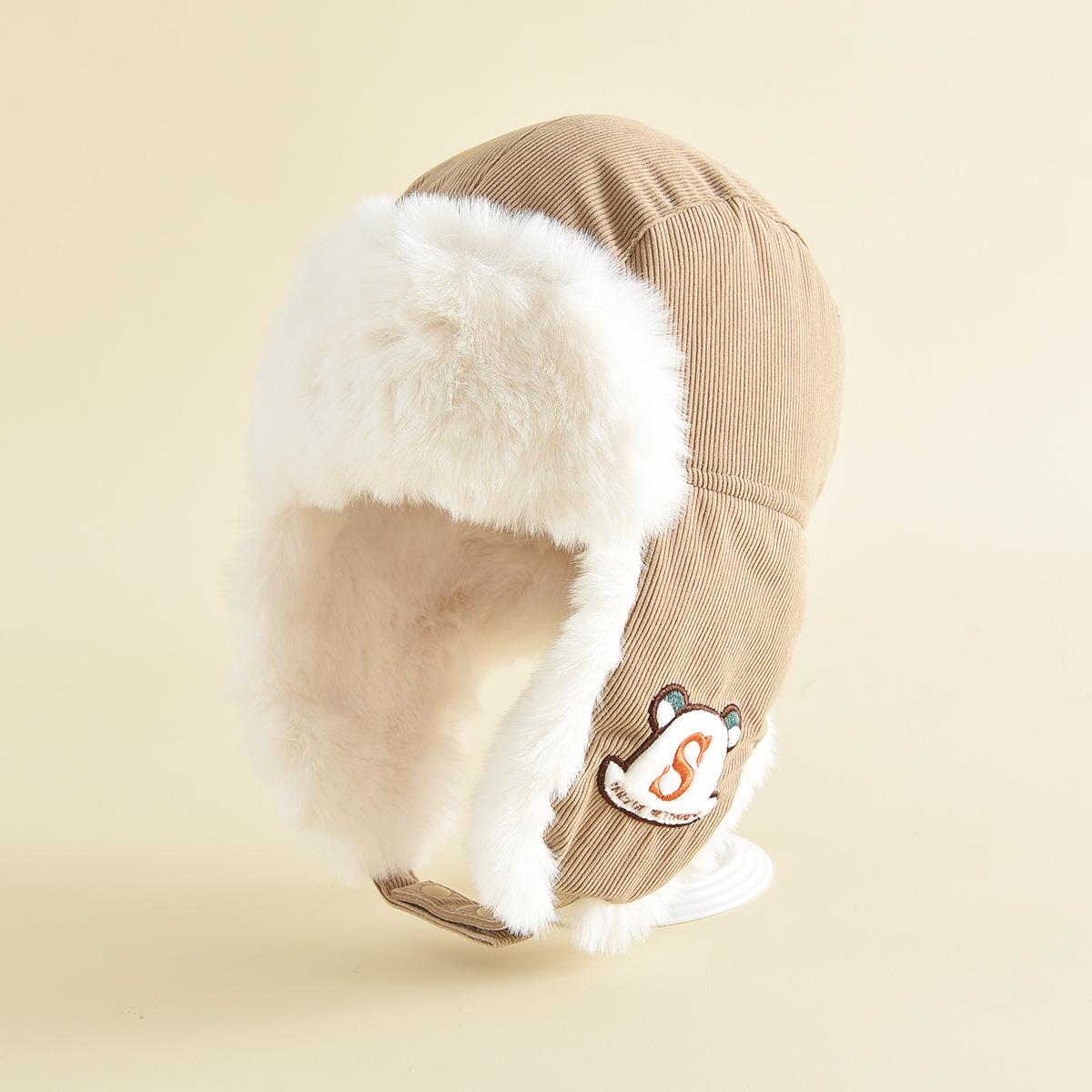 

Kids Cozy Cartoon Lei Feng Hat - Plush, Windproof, Winter Ear Protection Hat circumference 54-56cm (suitable for 4+ years) хаки